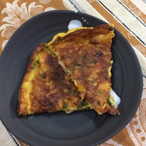 簡単！野菜も摂れる　彩りスパニッシュオムレツ！